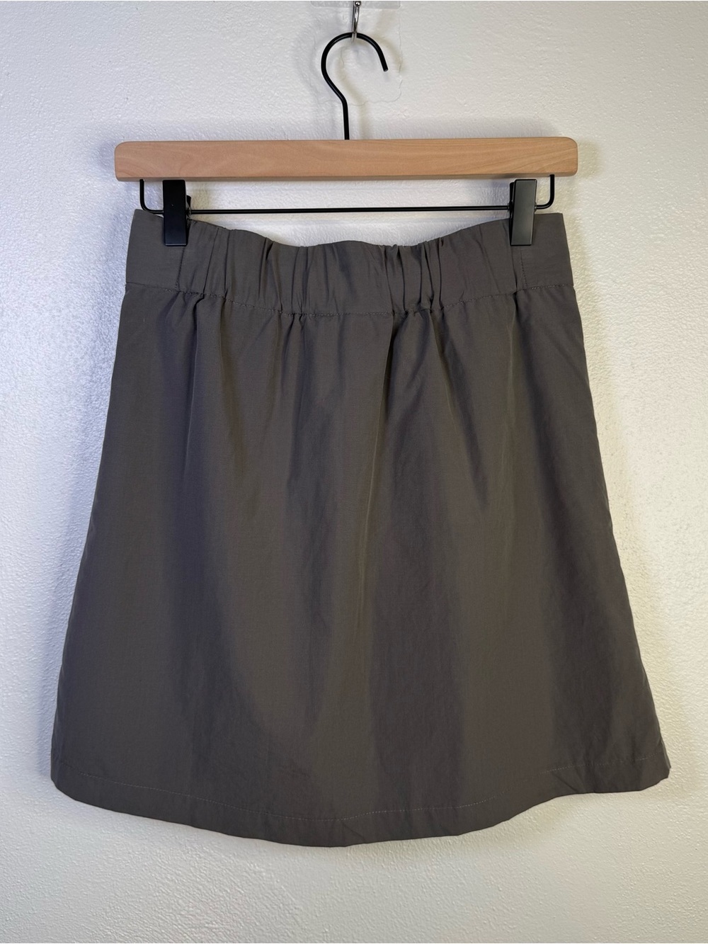 Lands End Canvas Faux Wrap Utility Skirt Curved Hem 100% Cotton Women's Size 0 - Picture 7 of 14